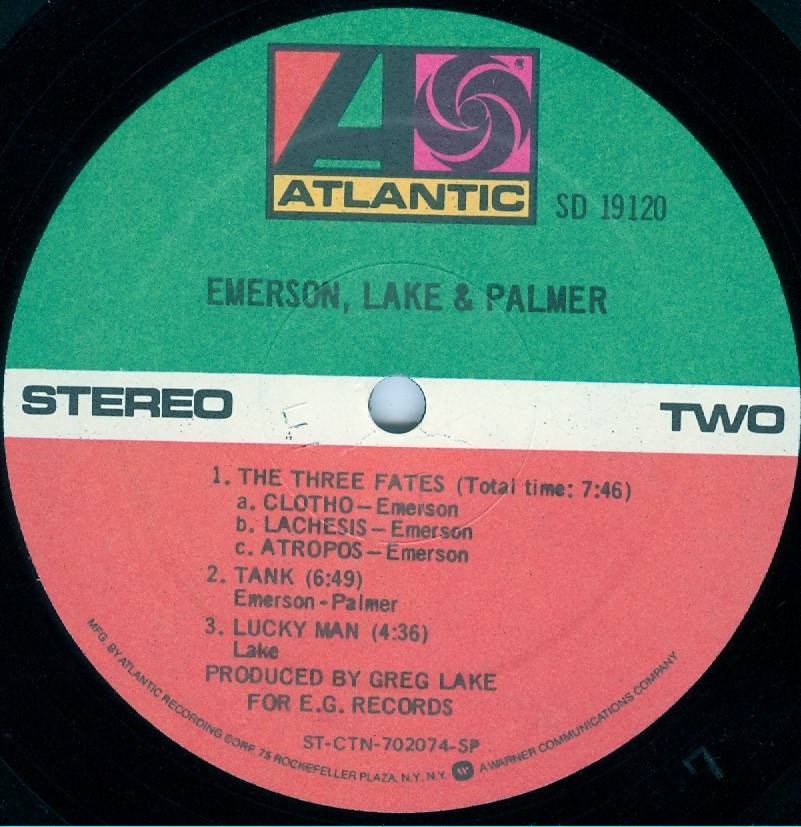Emerson, Lake and Palmer Emerson Lake and Palmer [lp label b us]
